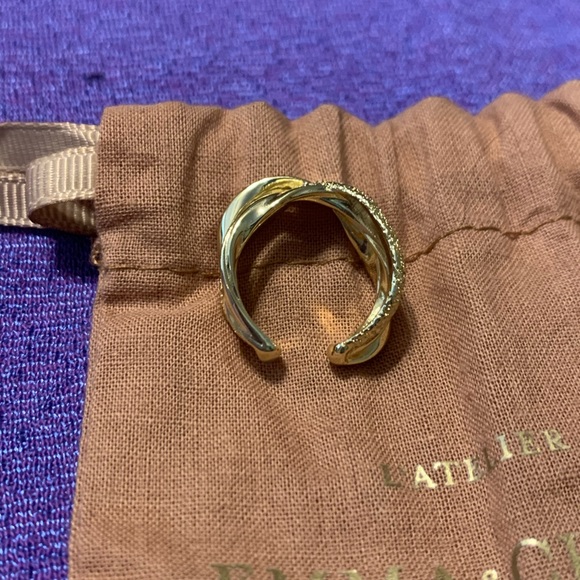 Sz 6 L'Atellier Paris Emma & Chloe Gold Ring - Picture 9 of 16